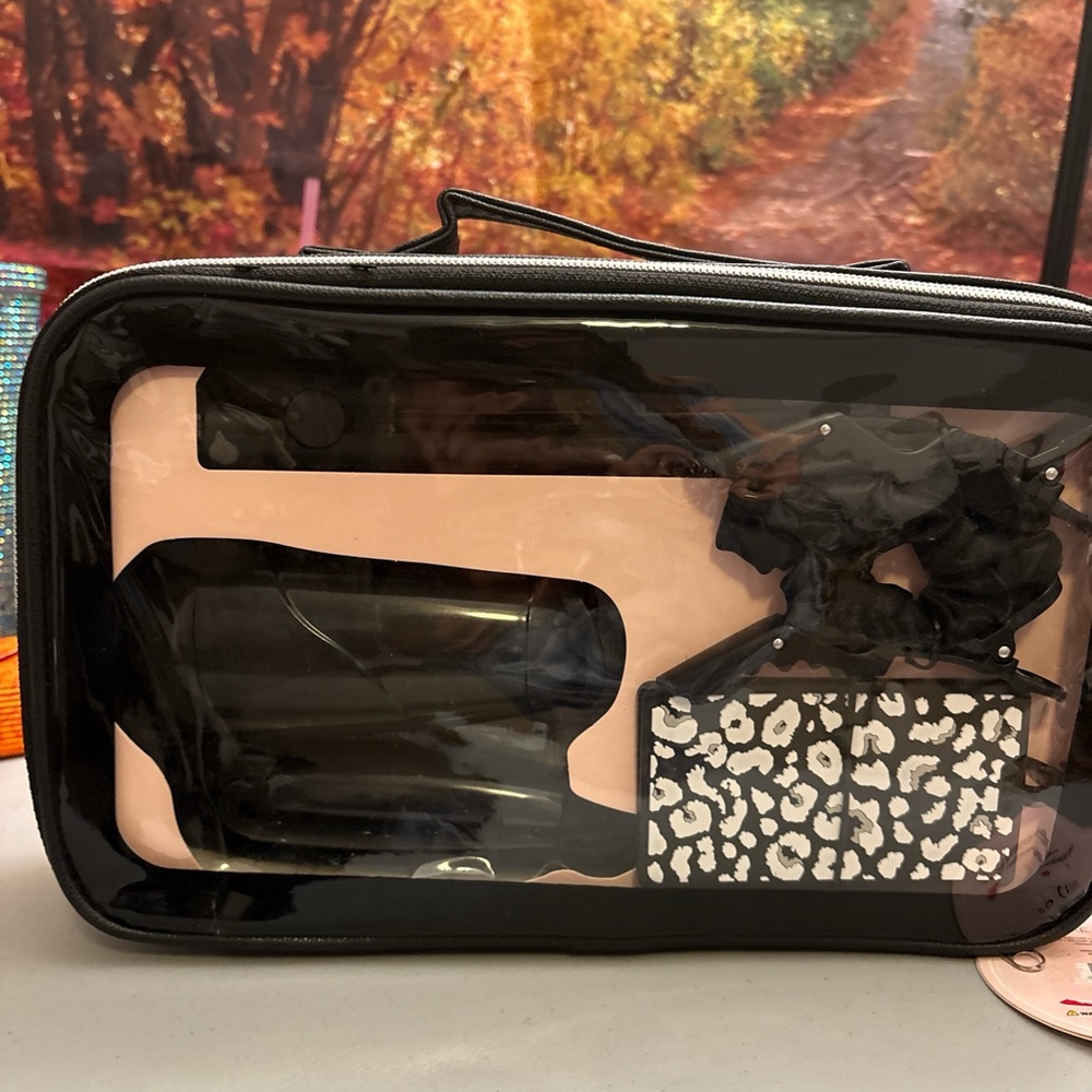 Black and Pink Travel Kit